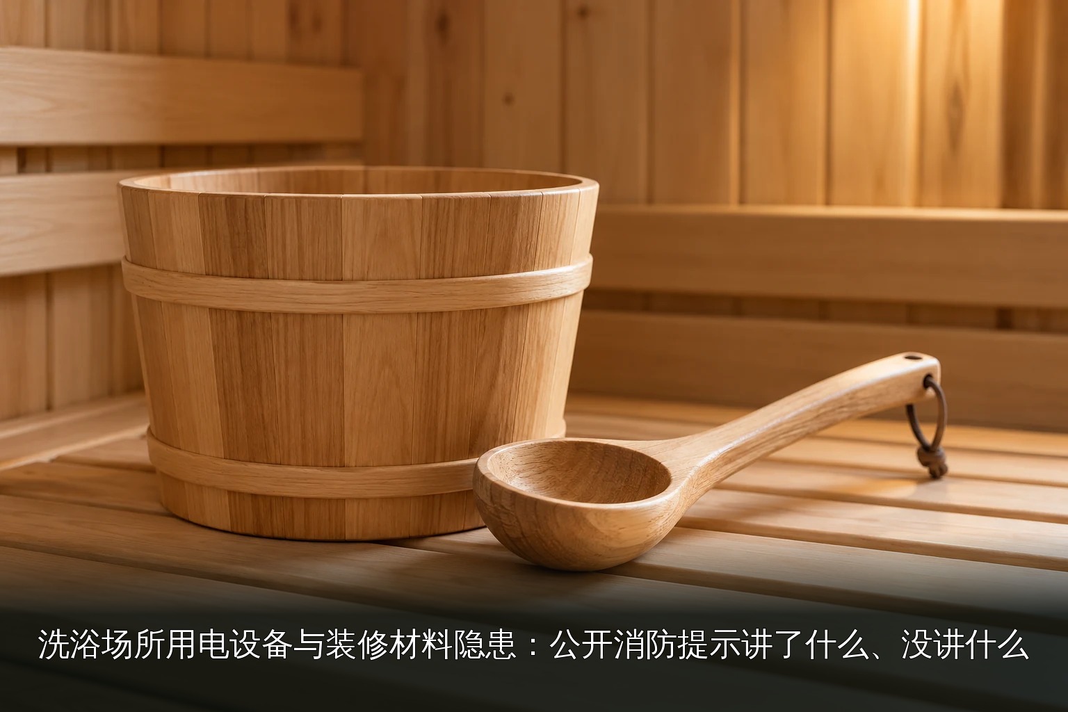 主题配图|桑拿木桶与舀勺